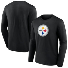 Pittsburgh Steelers Primary Team Logo Long Sleeve T-Shirt Black | NFL