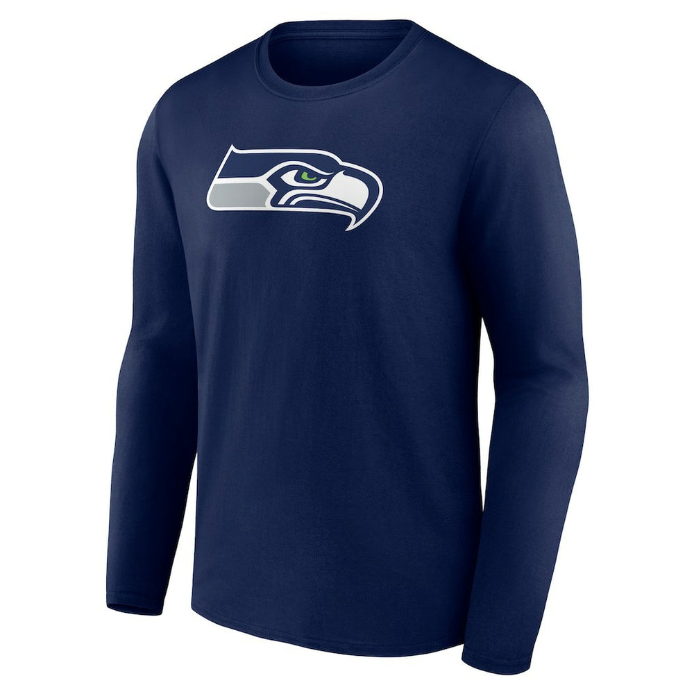 Seattle Seahawks Primary Team Logo Long Sleeve T-Shirt College Navy | NFL