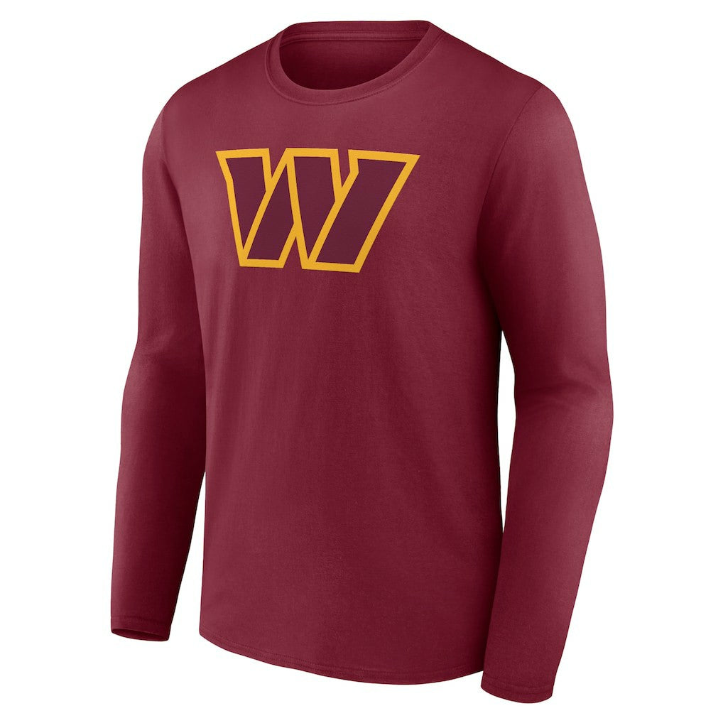 Washington Commanders Primary Team Logo Long Sleeve T-Shirt Burgundy | NFL