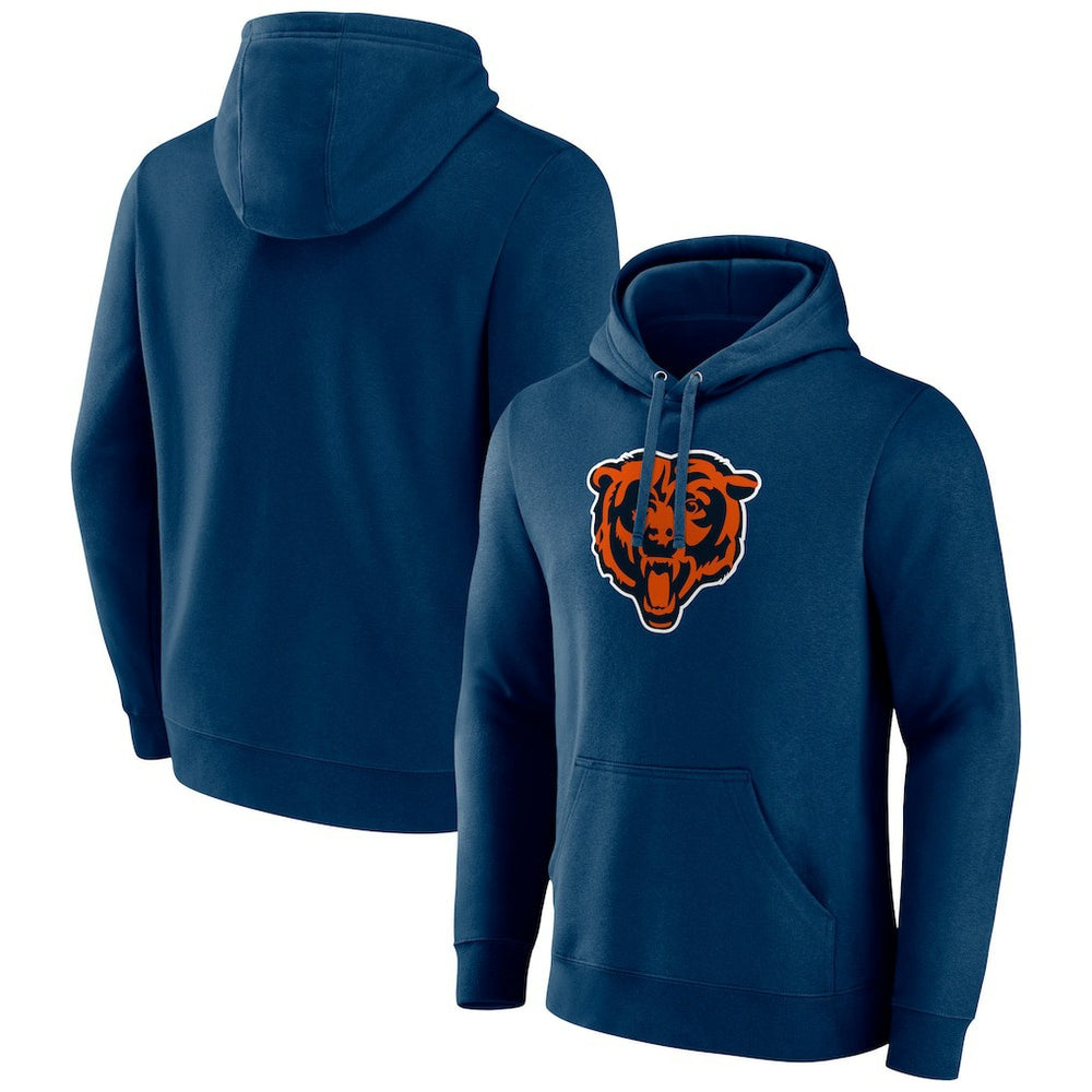 Chicago Bears Primary Team Logo Fitted Pullover Hoodie Navy | NFL