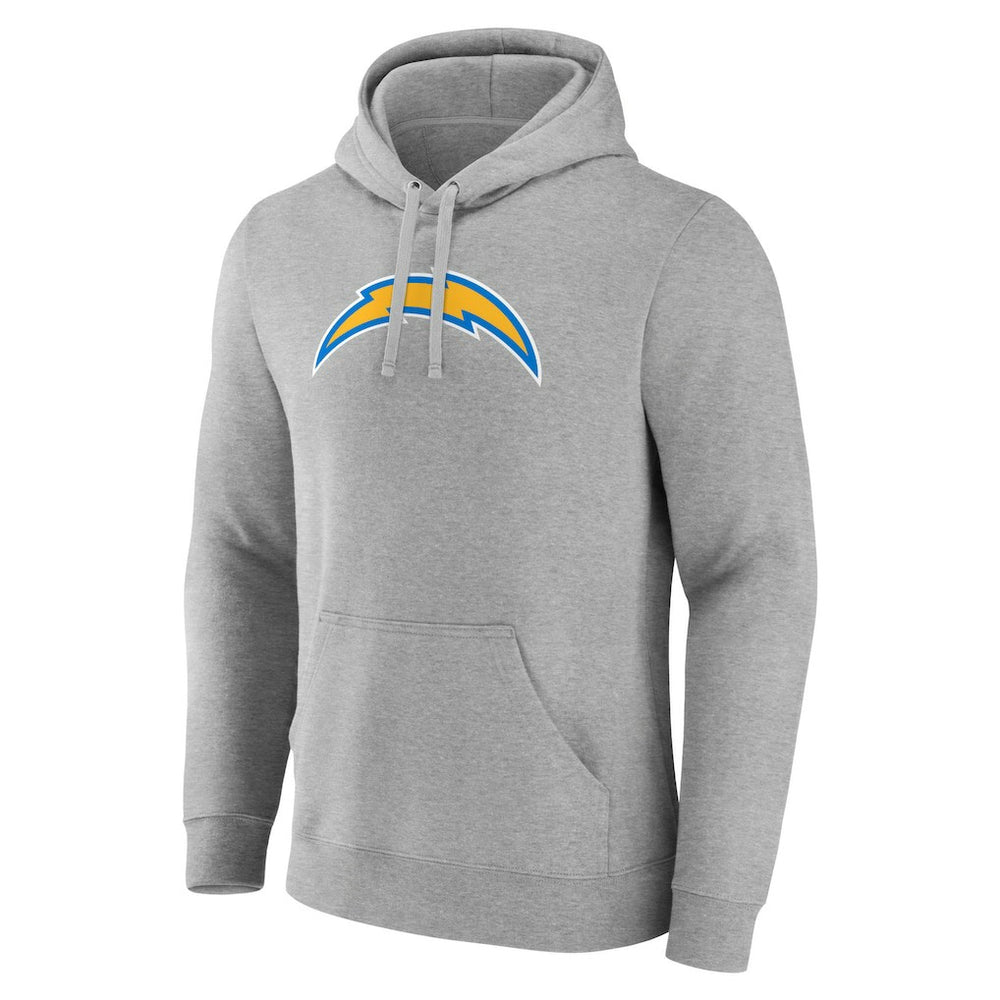 Los Angeles Chargers Primary Team Logo Fitted Pullover Hoodie Heather Gray | NFL
