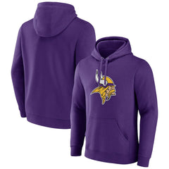 Minnesota Vikings Primary Team Logo Fitted Pullover Hoodie Purple | NFL
