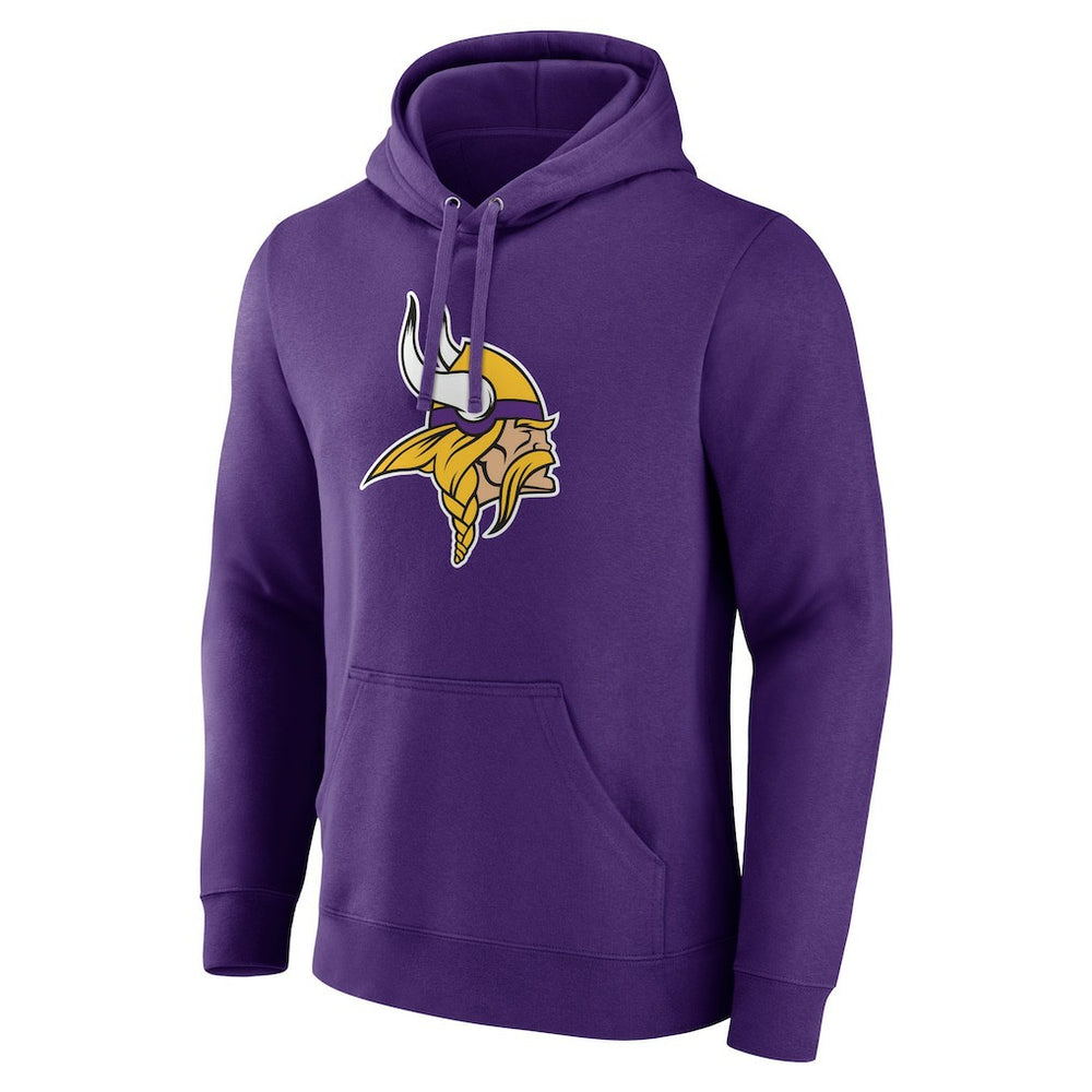 Minnesota Vikings Primary Team Logo Fitted Pullover Hoodie Purple | NFL