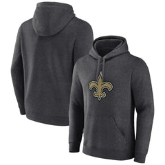 New Orleans Saints Primary Team Logo Fitted Pullover Hoodie Charcoal | NFL
