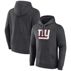 New York Giants Primary Team Logo Fitted Pullover Hoodie Charcoal | NFL