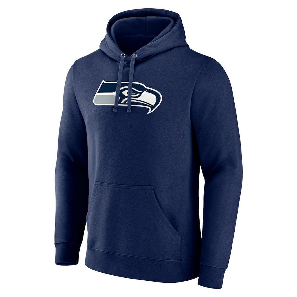 Seattle Seahawks Primary Team Logo Fitted Pullover Hoodie College Navy | NFL