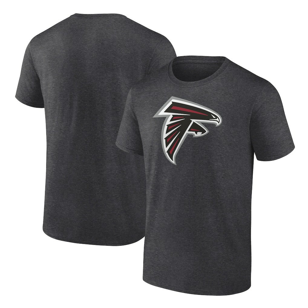Atlanta Falcons Primary Logo T-Shirt Heather Charcoal | Fanatics
