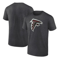 Atlanta Falcons Primary Logo T-Shirt Heather Charcoal | Fanatics