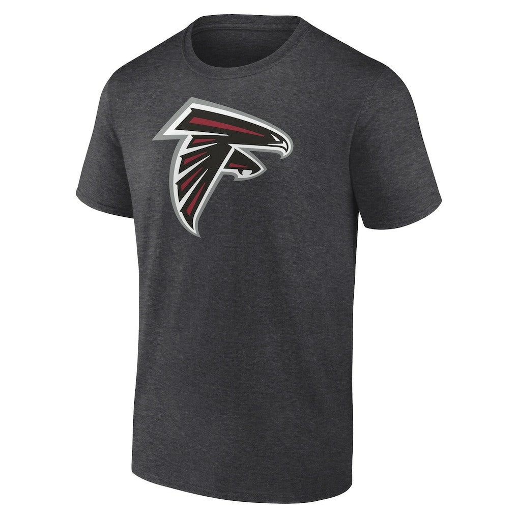 Atlanta Falcons Primary Logo T-Shirt Heather Charcoal | Fanatics