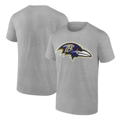 Baltimore Ravens Primary Logo T-Shirt Heather Gray | Fanatics