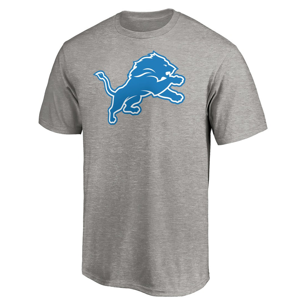 Detroit Lions Primary Logo T-Shirt Heather Gray | Fanatics