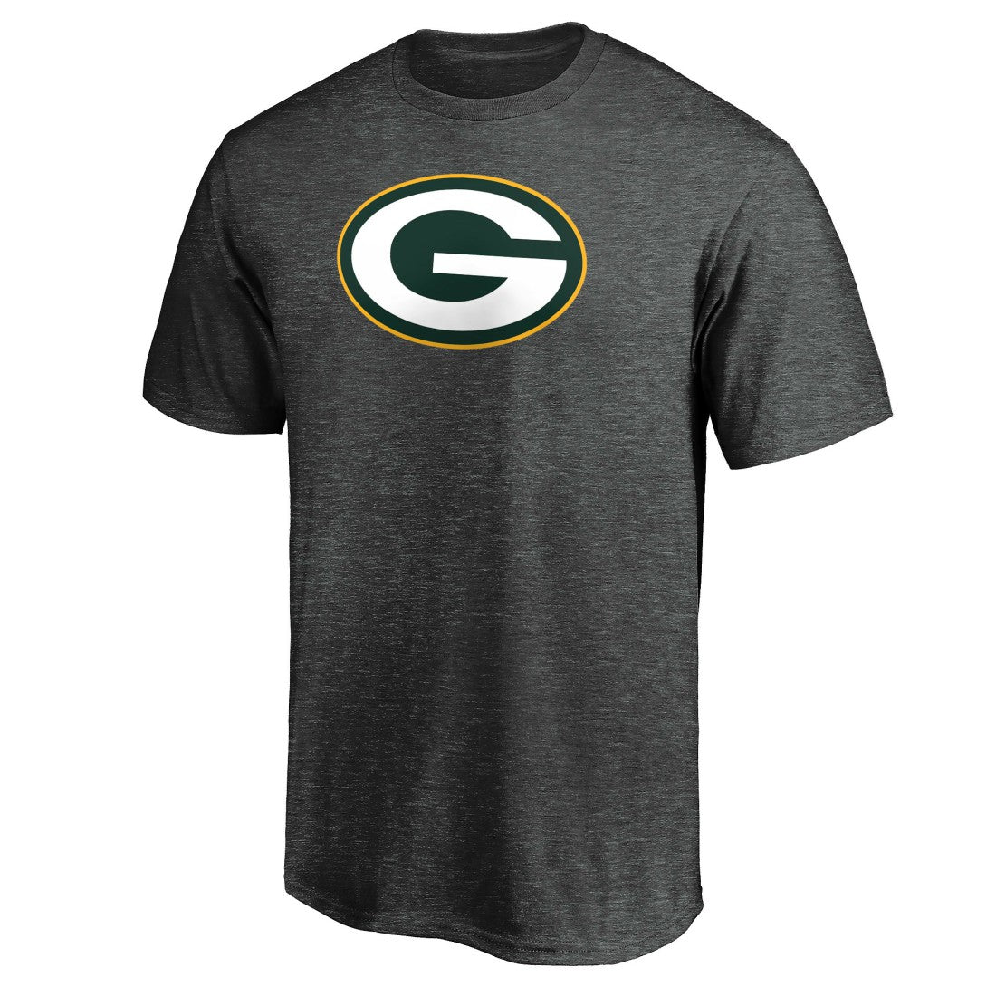 Green Bay Packers Primary Logo T-Shirt Heather Charcoal | Fanatics