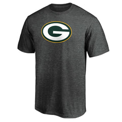 Green Bay Packers Primary Logo T-Shirt Heather Charcoal | Fanatics
