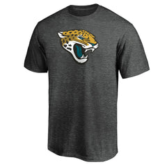 Jacksonville Jaguars Primary Logo T-Shirt Heather Charcoal | Fanatics