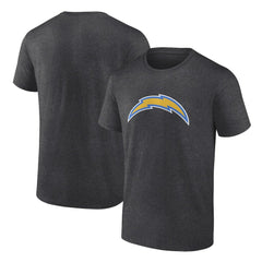 Los Angeles Chargers Primary Logo T-Shirt Heather Charcoal | Fanatics