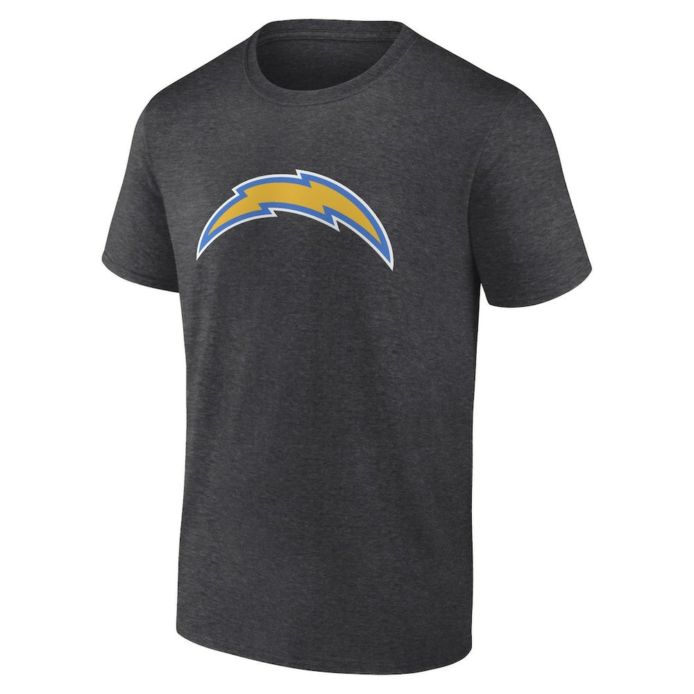 Los Angeles Chargers Primary Logo T-Shirt Heather Charcoal | Fanatics