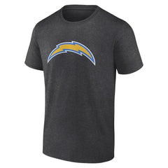 Los Angeles Chargers Primary Logo T-Shirt Heather Charcoal | Fanatics