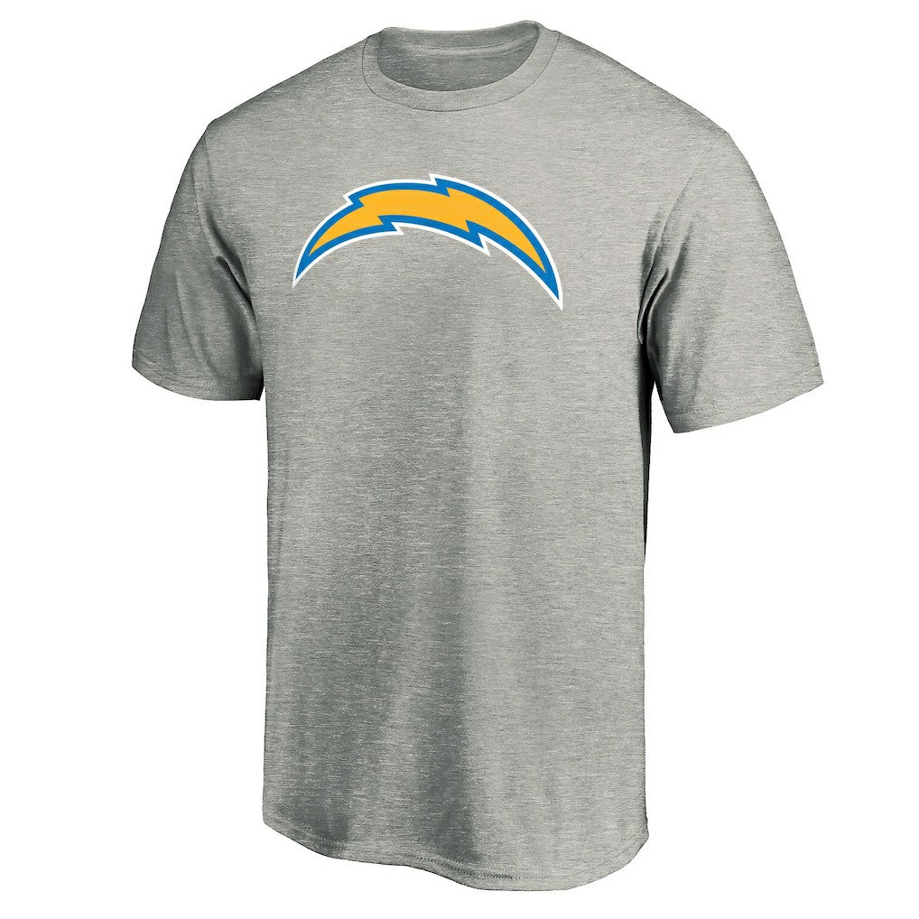 Los Angeles Chargers Primary Logo T-Shirt Heather Gray | Fanatics