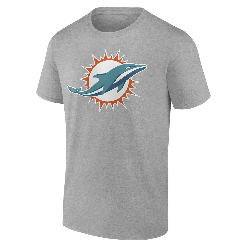 Miami Dolphins Primary Logo T-Shirt Heather Gray | Fanatics