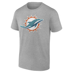 Miami Dolphins Primary Logo T-Shirt Heather Gray | Fanatics