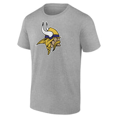 Minnesota Vikings Primary Logo T-Shirt Heather Gray | Fanatics