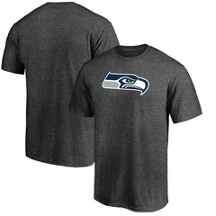 Seattle Seahawks Primary Logo T-Shirt Heather Charcoal | Fanatics