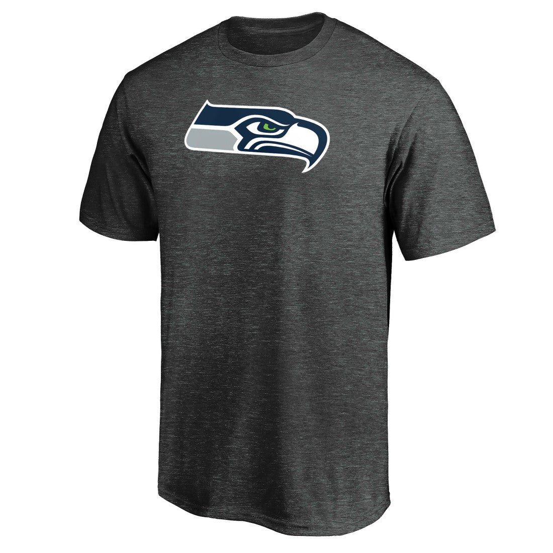 Seattle Seahawks Primary Logo T-Shirt Heather Charcoal | Fanatics