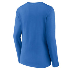 Detroit Lions Women's Primary Team Logo Long Sleeve V-Neck T-Shirt Blue | NFL