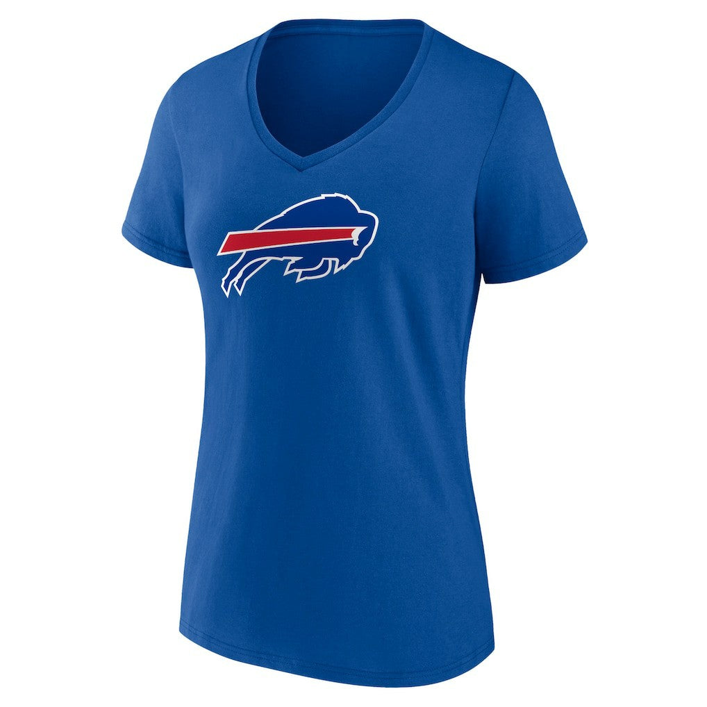 Buffalo Bills Women's Primary Team Logo V-Neck T-Shirt Royal | NFL