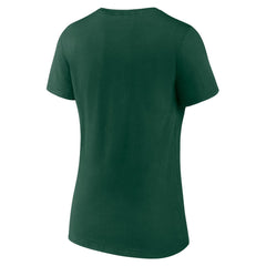 Green Bay Packers Women's Primary Team Logo V-Neck T-Shirt Green | NFL