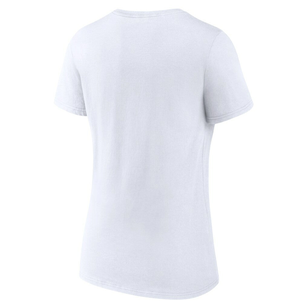 Minnesota Vikings Women's Primary Team Logo V-Neck T-Shirt White | NFL
