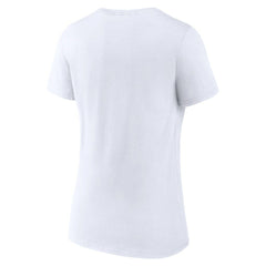 Minnesota Vikings Women's Primary Team Logo V-Neck T-Shirt White | NFL