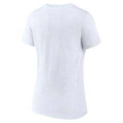 New Orleans Saints Women's Primary Team Logo V-Neck T-Shirt White | NFL