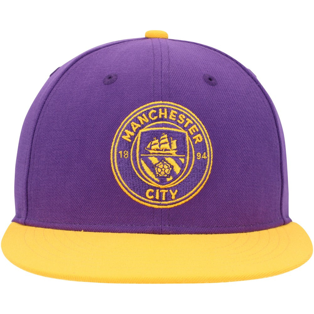 Manchester City America's Game Fitted Hat Purple/Yellow - FIFA World CUP