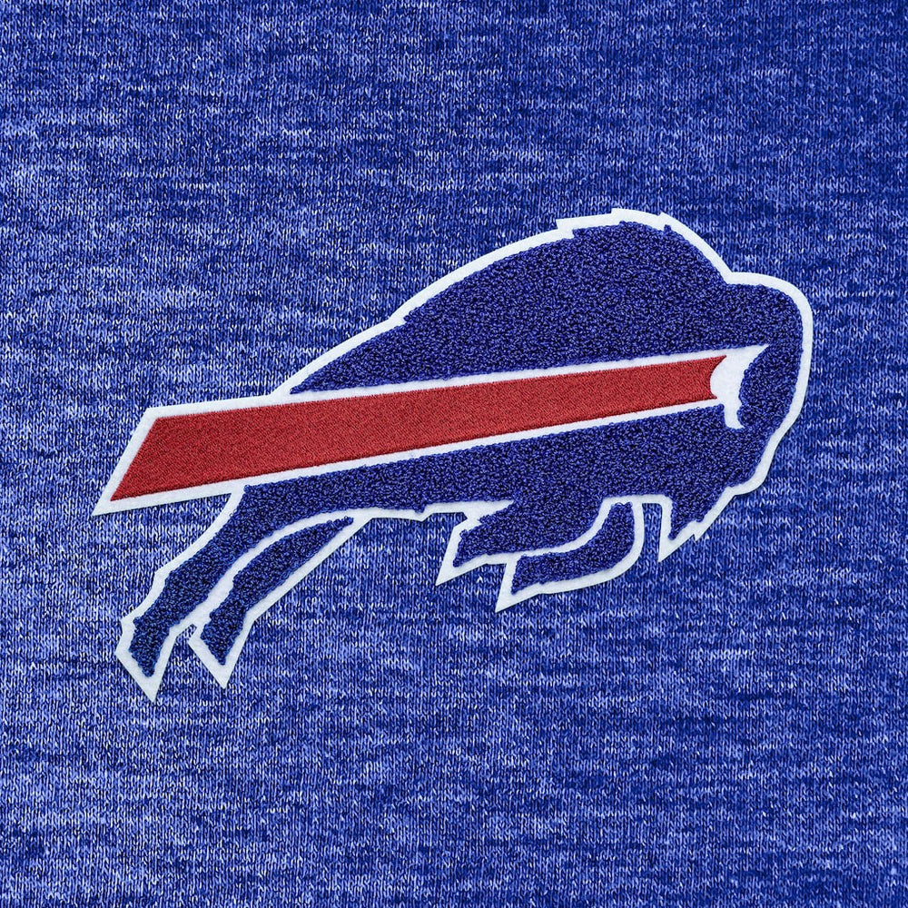 Buffalo Bills Antigua Action Chenille Pullover Hoodie Heathered Royal | NFL