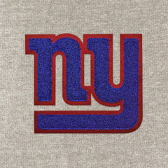 New York Giants Antigua Reward Chenille Pullover Crewneck Sweatshirt Oatmeal | NFL