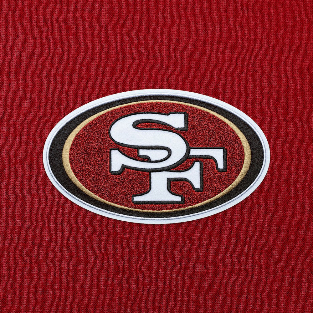 San Francisco 49ers Antigua Victory Chenille Pullover Hoodie Scarlet | NFL