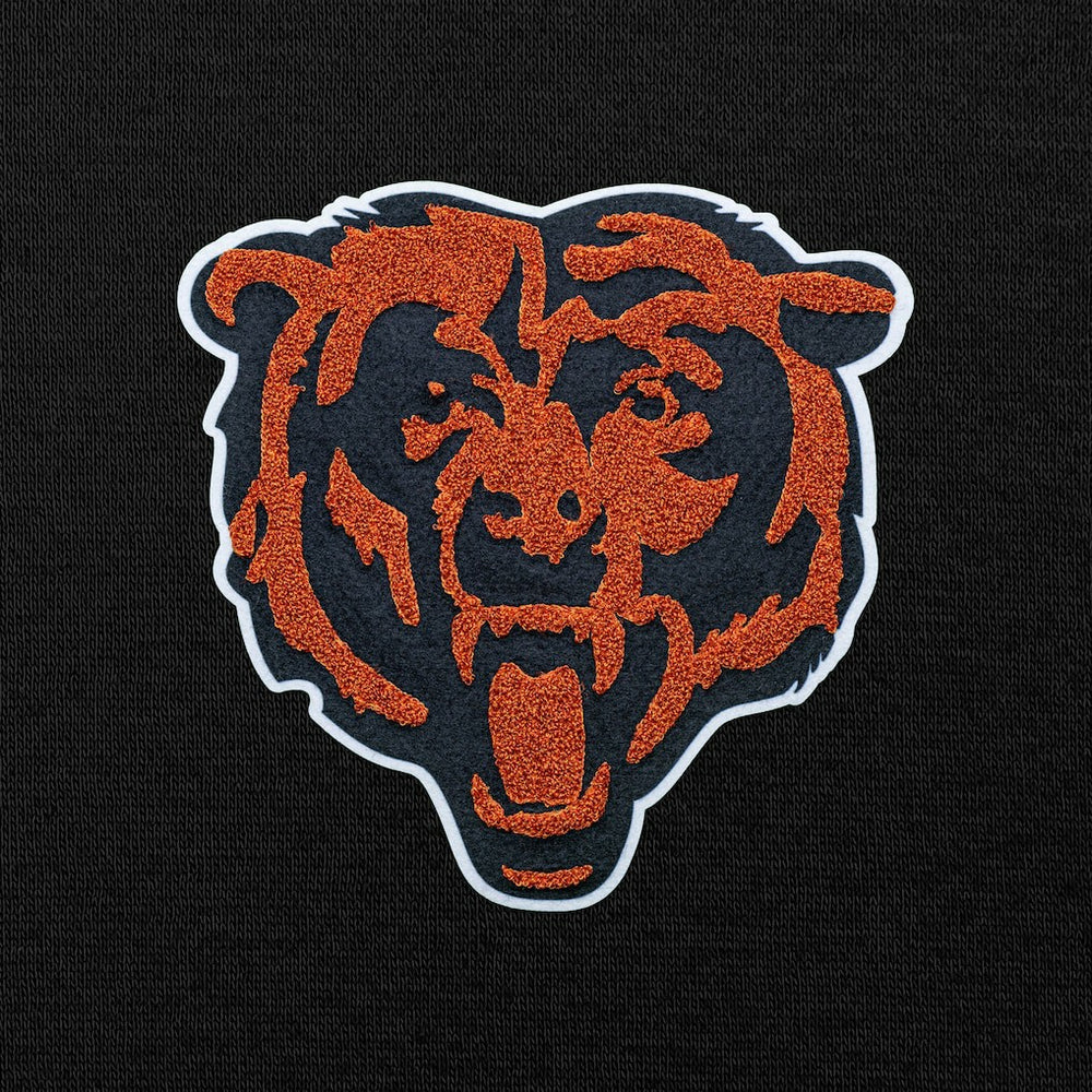 Chicago Bears Antigua Victory Chenille Pullover Hoodie Black | NFL