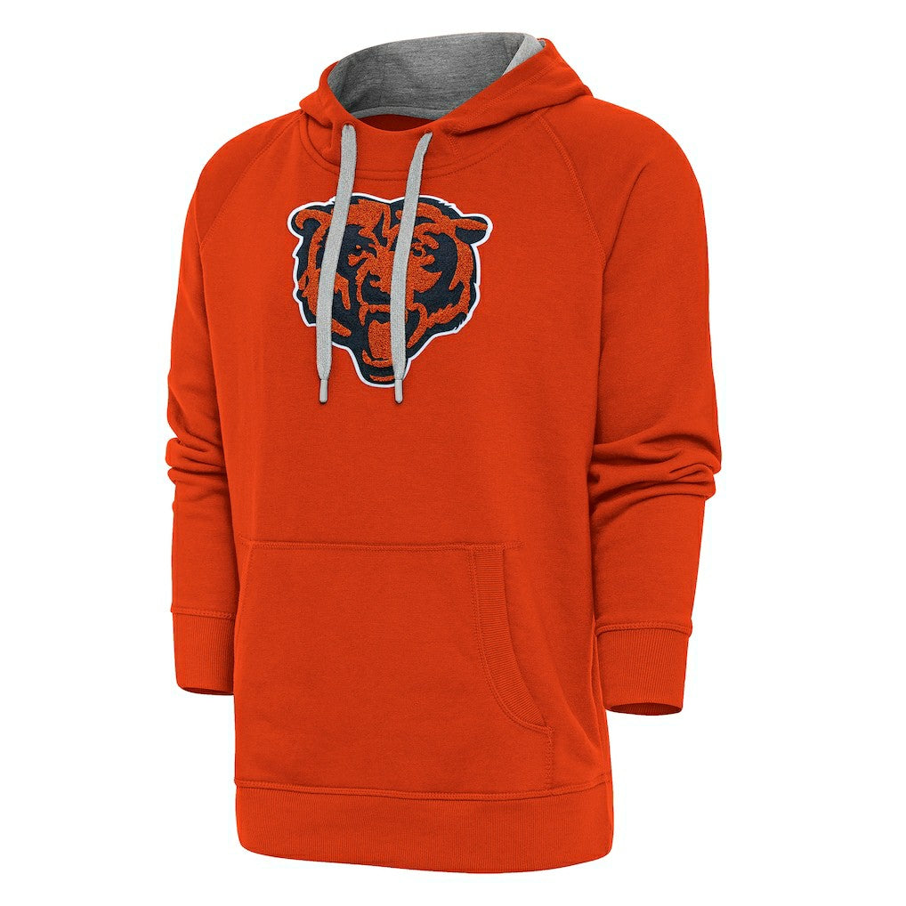 Chicago Bears Antigua Victory Chenille Pullover Hoodie Orange | NFL