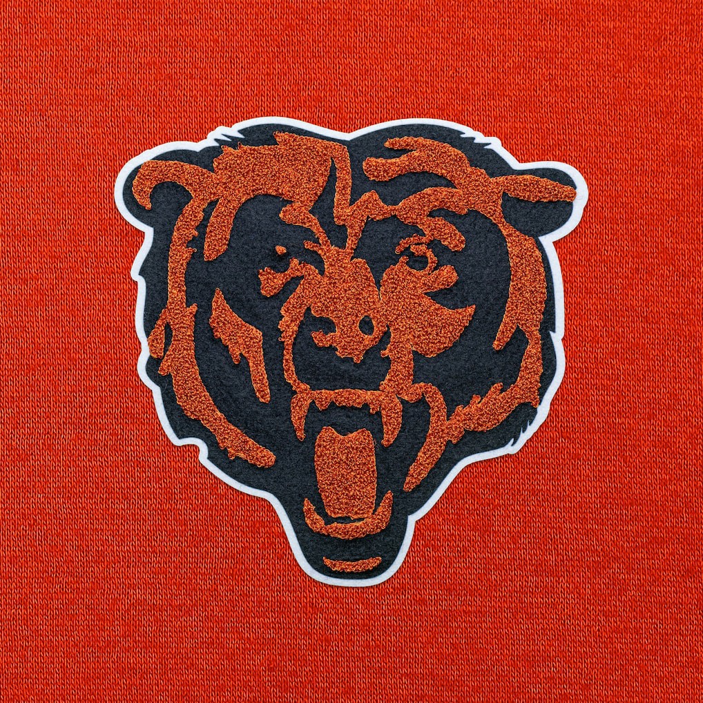 Chicago Bears Antigua Victory Chenille Pullover Hoodie Orange | NFL