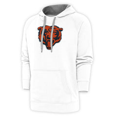 Chicago Bears Antigua Victory Chenille Pullover Hoodie White | NFL