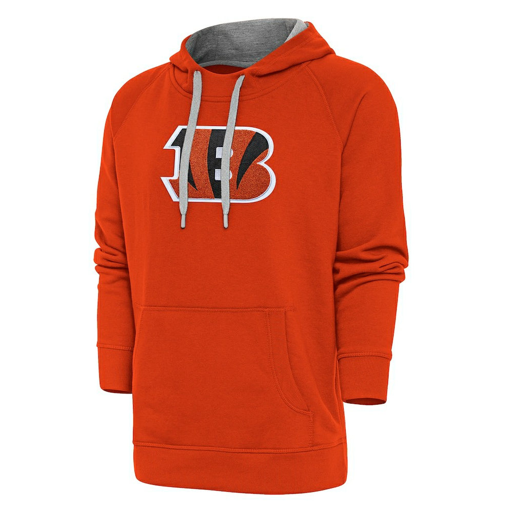 Cincinnati Bengals Antigua Victory Chenille Pullover Hoodie Orange | NFL