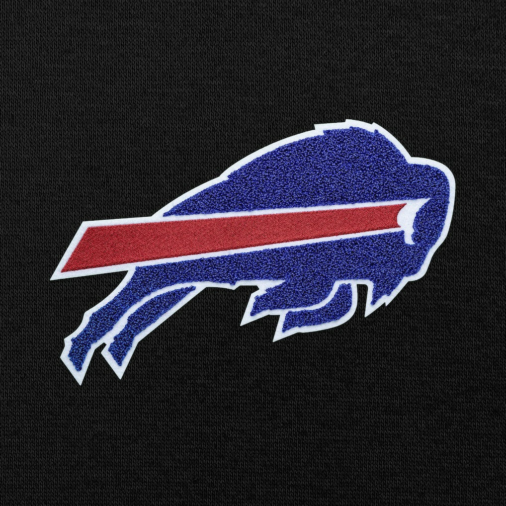 Buffalo Bills Antigua Victory Chenille Pullover Hoodie Black | NFL