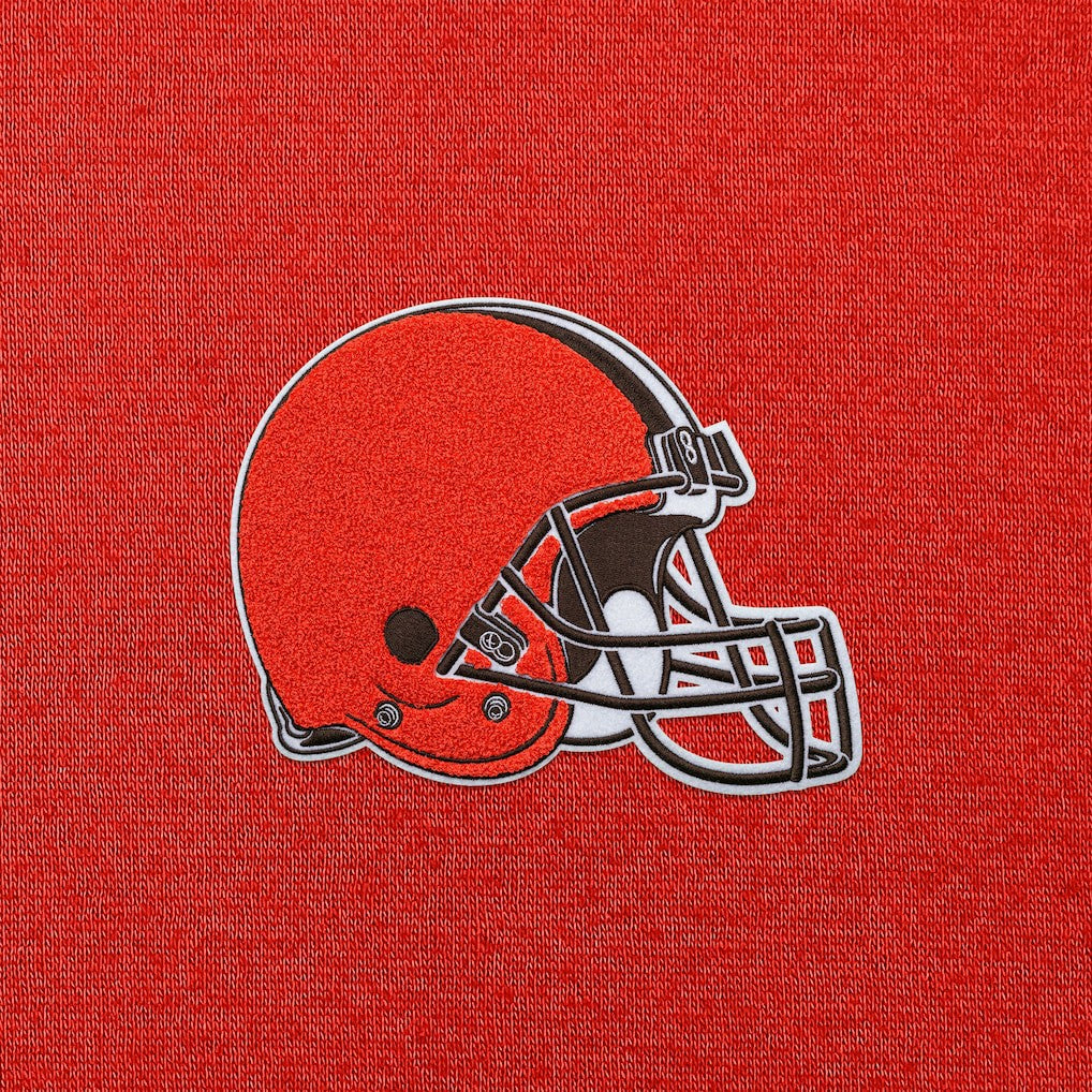 Cleveland Browns Antigua Victory Chenille Pullover Hoodie Orange | NFL