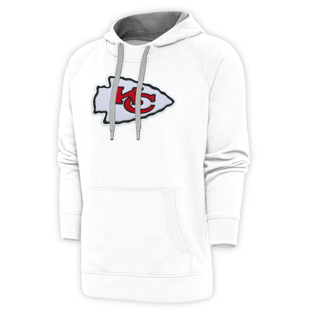 Kansas City Chiefs Antigua Victory Chenille Pullover Hoodie White | NFL