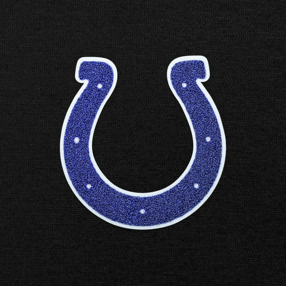 Indianapolis Colts Antigua Victory Chenille Pullover Hoodie Black | NFL