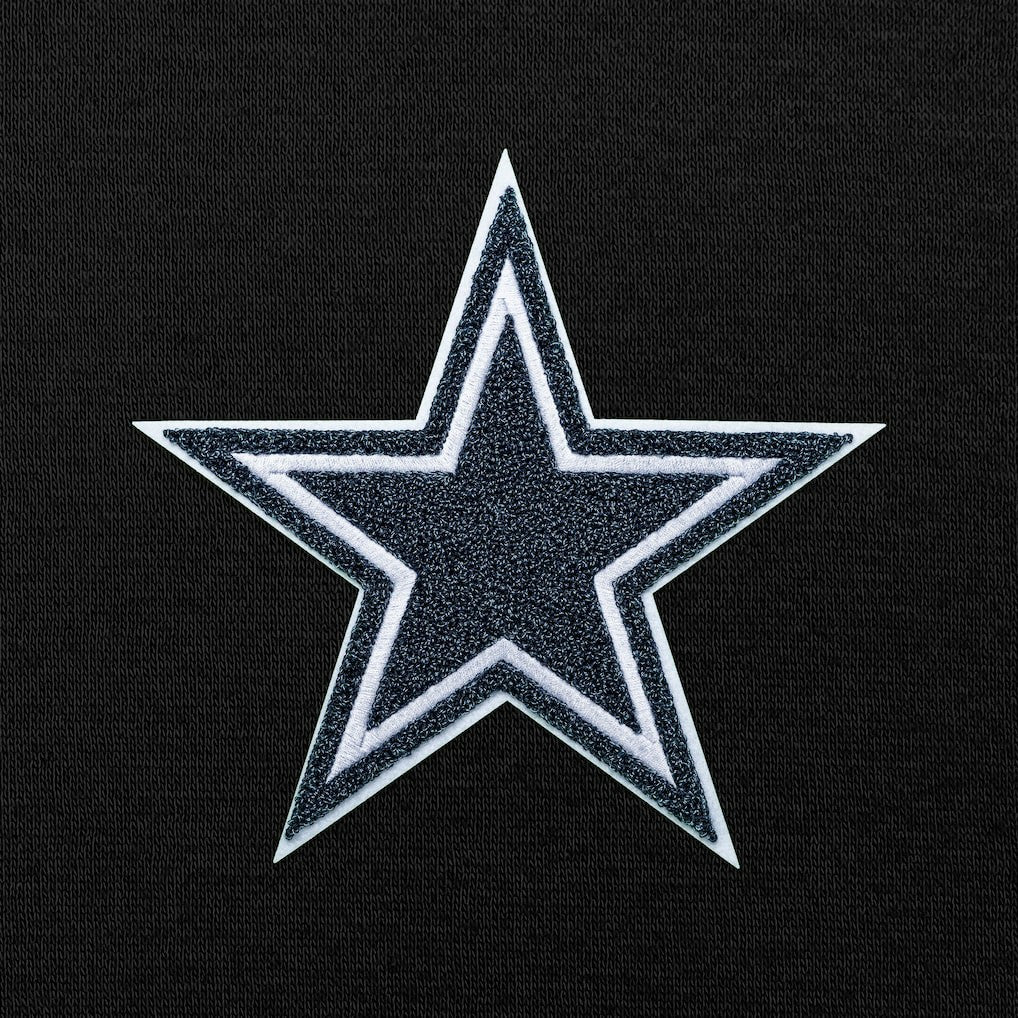 Dallas Cowboys Antigua Victory Chenille Pullover Hoodie Black | NFL