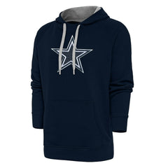 Dallas Cowboys Antigua Victory Chenille Pullover Hoodie Navy | NFL