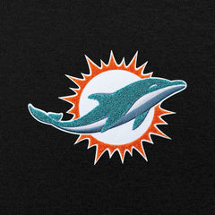 Miami Dolphins Antigua Victory Chenille Pullover Hoodie Black | NFL
