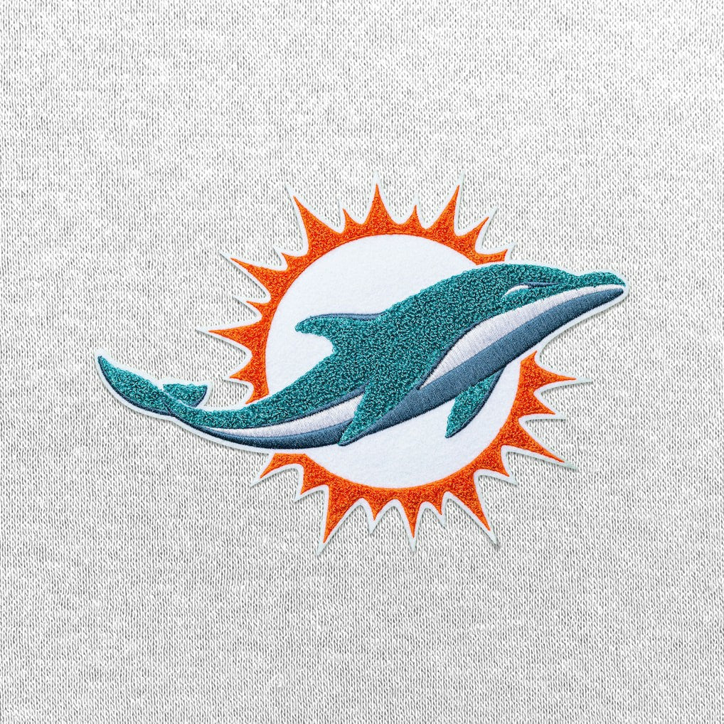 Miami Dolphins Antigua Victory Chenille Pullover Hoodie White | NFL